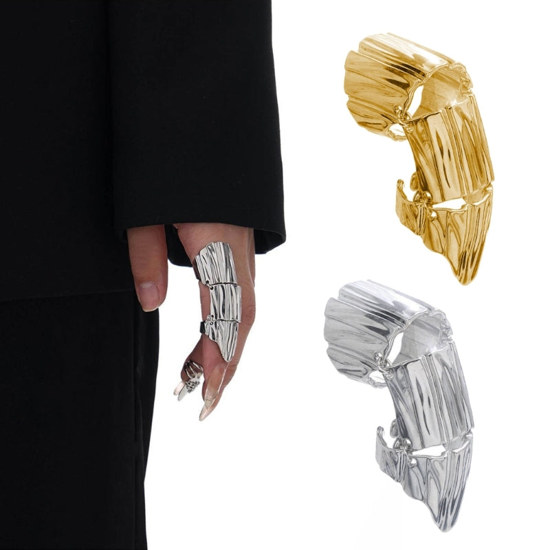 Wide Fold Open Finger Rings Girls Travel Accessories Christmas Anniversary Gift