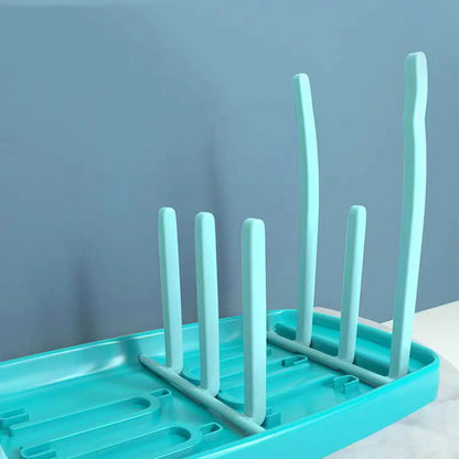 Bottle Dry Rack Baby Bottle Drain Drying Racks Blue Pink Baby Bottle Cleaning Dryer Drainer Storage Drying Rack