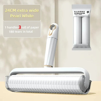 New Wider 24cm Sticky Lint Roller for Pet Hair Portable Pet Lint Remover for Clothes Furniture Carpet Dog & Cat Hair Removal