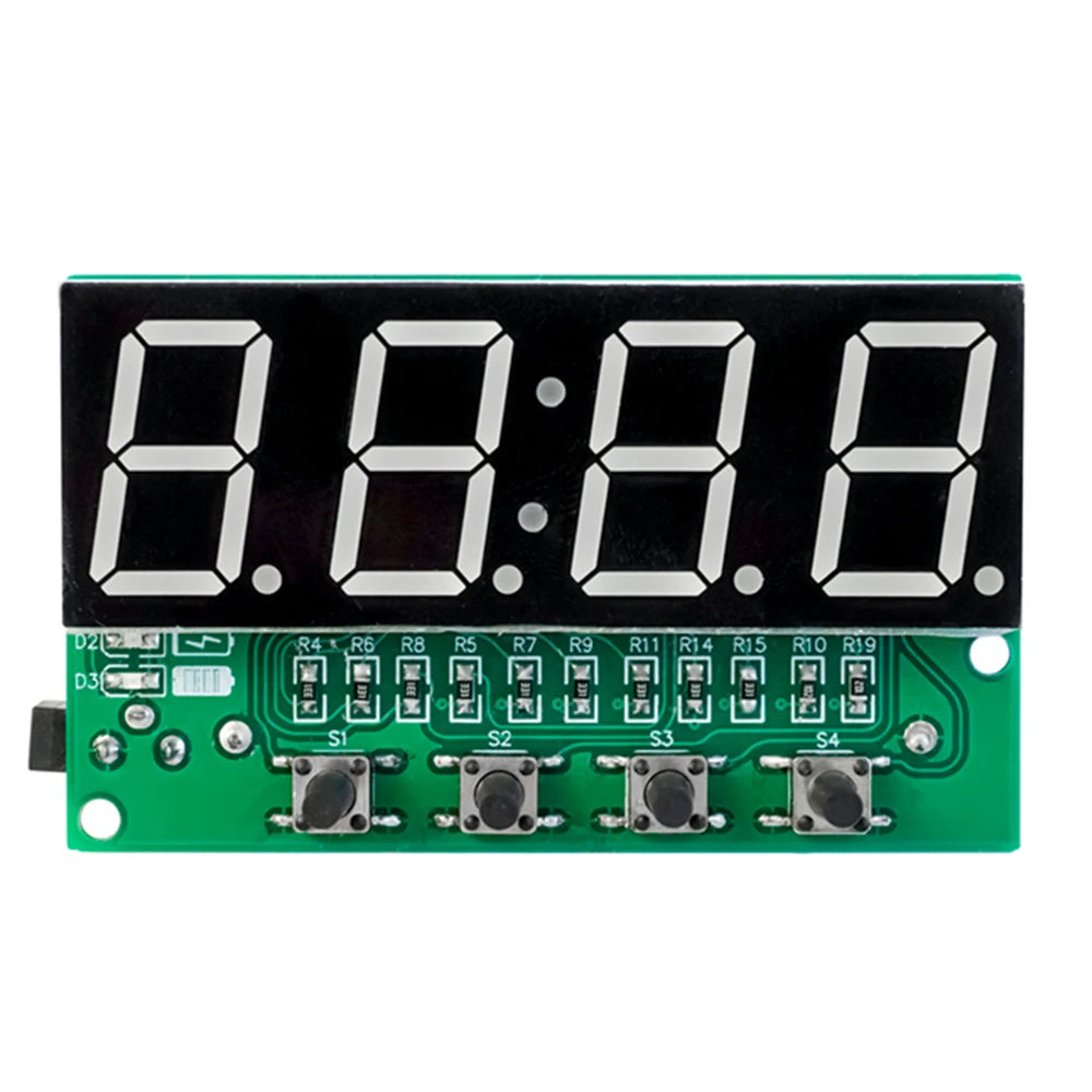 DIY Digital Clock Kit DC 5V Mini Weather Clock Soldering Practice Electronic Multifunctional DIY Alarm Clock Kit