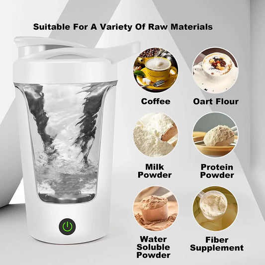 450ml Electric Blender Portable Protein Powder Shake Shaker Blender with USB Charging for Travel  Home and Kitchen Tools