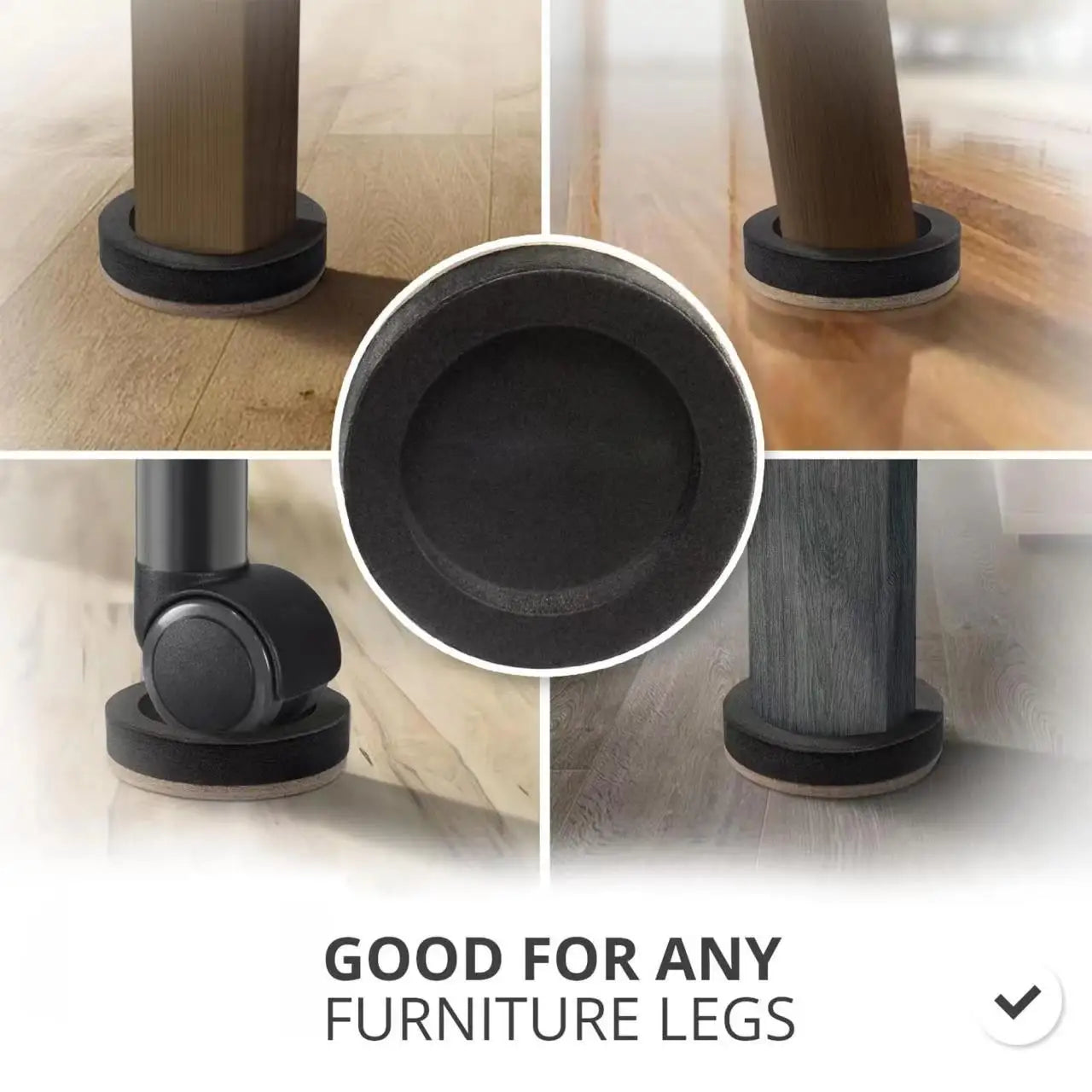 Felt Furniture Sliders for Hardwood Floors  16 PCS 3.5in - Furniture Slider with Unique Design