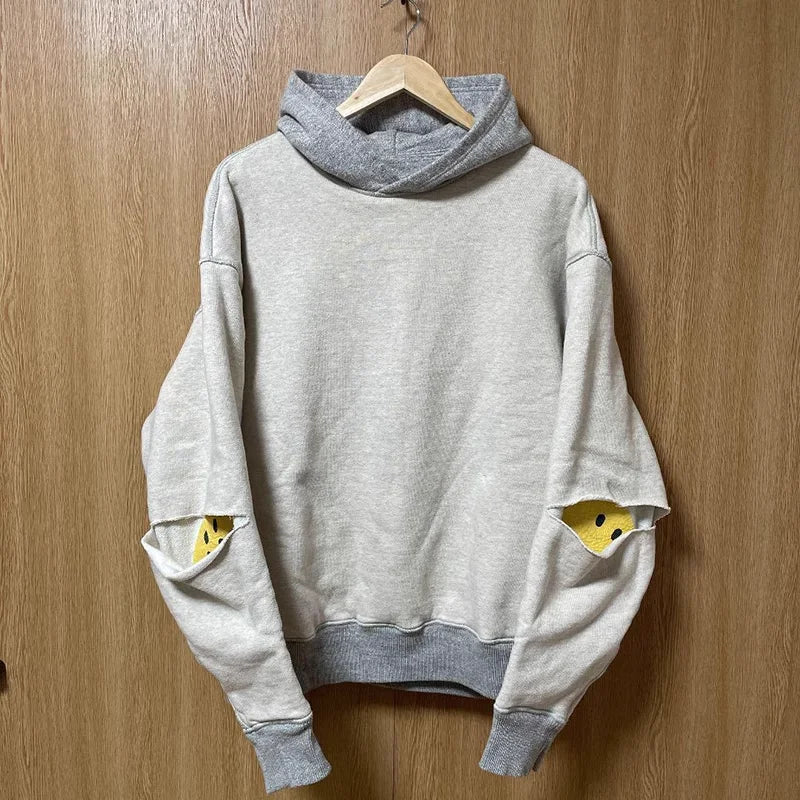 Men's clothes The new hot-selling wear both sides hoodie fashion cotton casual plus cashmere warm women's hoodie coat