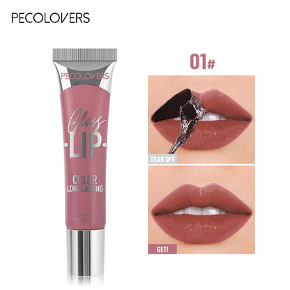 New Lip Stain Peel Off and Reveal - Long Lasting Waterproof Pink Lip Tint Transfer Proof Natural Lip Stain