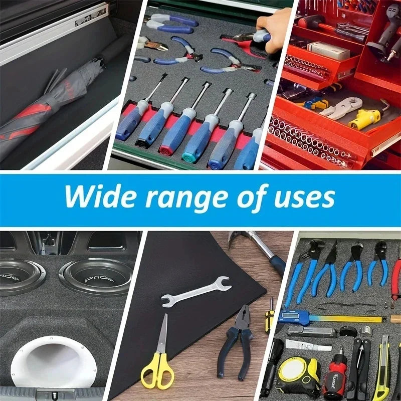 Self-adhesive Rubber Foam Roll Versatile Soundproofing Insulation Easy-Cut for DIY Ideal for Roofs Cars Noise Insulation Mats