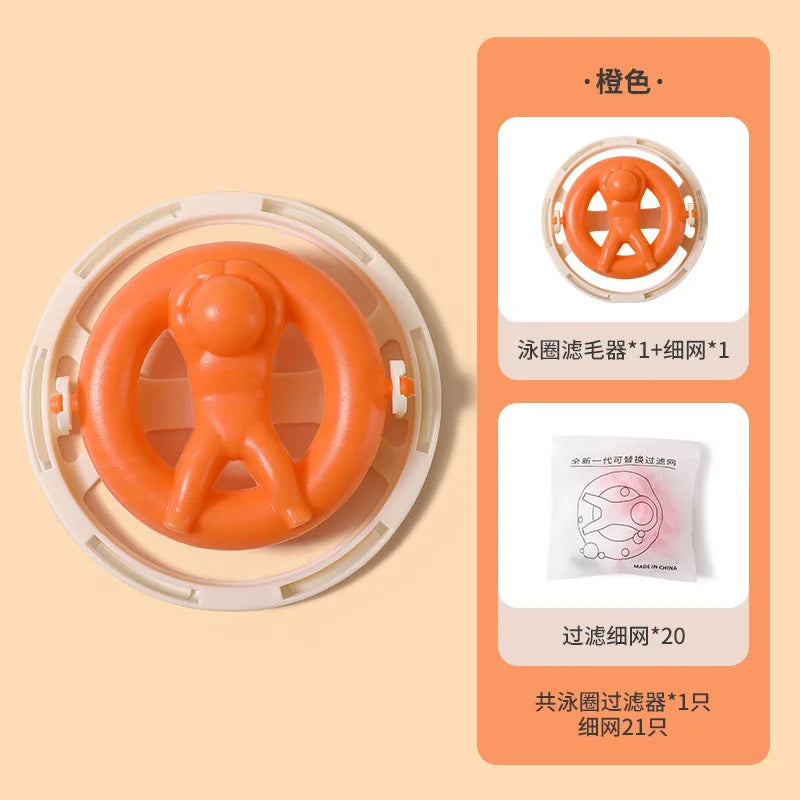 Reusable Cleaning Ball with 20Pcs Filter Screen Dirty Washing Machine Hair Filter Magic Laundry Ball Lint Hair Removal Catcher