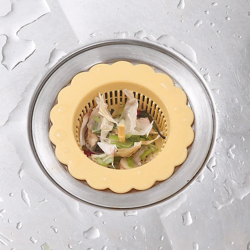 PP Kitchen Sink Strainers Plastic Dishwashers Grids Bathroom  Anti-clogging Leak Screen Small Compact Household Floor Drain Tool