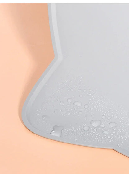 Silicone Pet Mat Pet Food Feeding Pad Waterproof Dog Cat Bowl Food Mat Puppy Feeder Tray Water Cushion Placemat