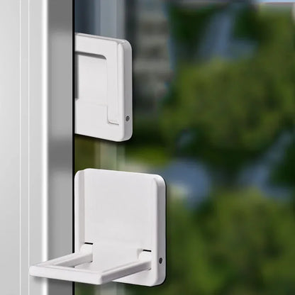 Kids Safety Sliding Door Window Limit Lock Drawer Cabinet Door Locks Punch-free Paste Multifunction Baby Security Protection