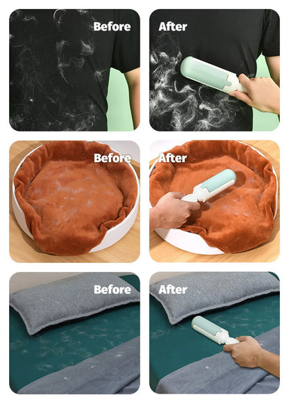 Pet Hair Remover Reusable Pet Lint Roller Brush Multi-purpose Sofa Clothes Hair Sticker Roller Sticker Lint Remover