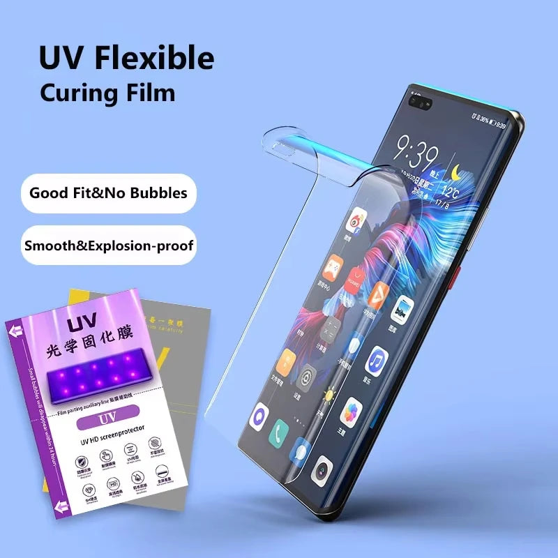 FONLYU UV Glass Film Cell Phone Screen Protector for Hydrogel Sheets Cutting Machine HD Matte Privacy Blueray Full Cover Movie