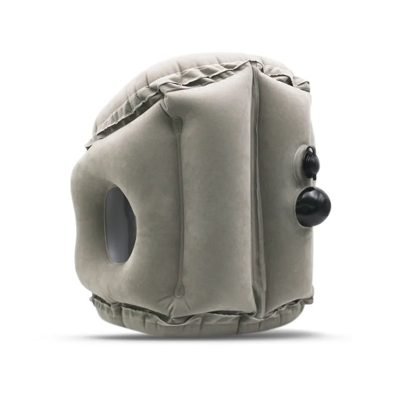 Inflatable Travel Pillow Multifunctional Neck and Head Support for Airplanes Trains Buses Office Naps Lunch Rest Sleeping