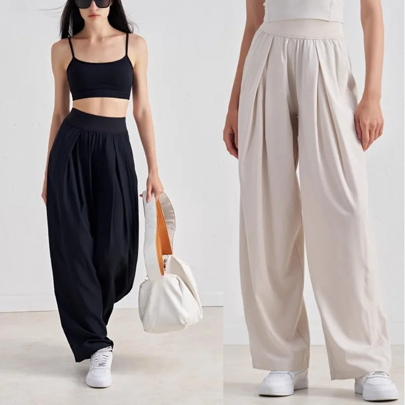 Yoga Pants Women Summer Casual Pants Loose Breathable Sports Running Fitness Pants