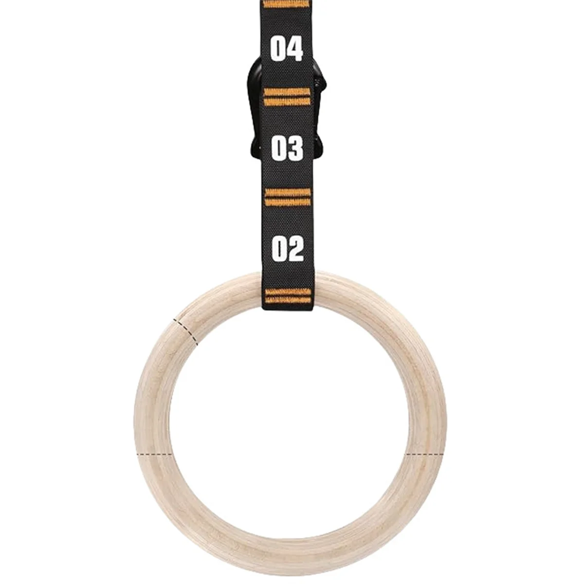 New Wooden Gymnastic Rings Adjustable Straps Door Anchor Foot Straps for Bodyweight Fitness