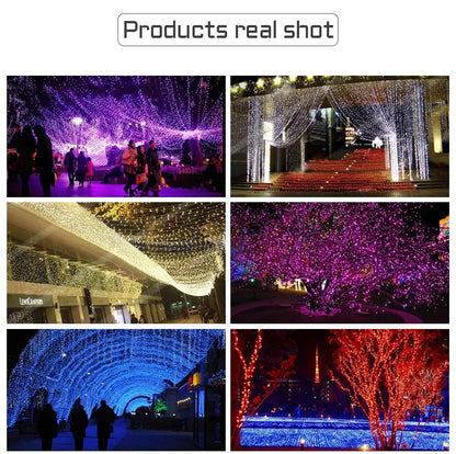 LED String Light 5/10M 50/100LEDs AC 220V EU Plug Indoor Outdoor Decor Wedding Party Christmas Tree Home Garden Patio Decoration