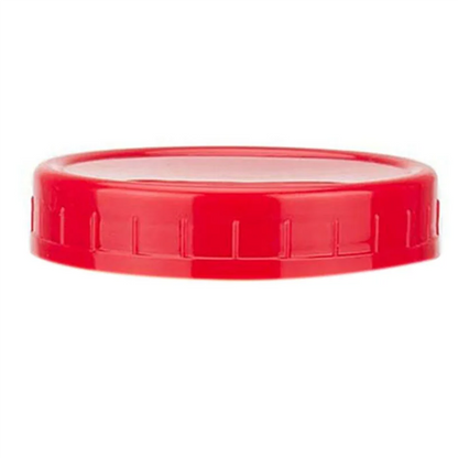 B84B-48 Pack Plastic Jar Lids - Colored Jar Caps 100% Compatible For Ball Kerr Wide Jars (Wide Mouth)