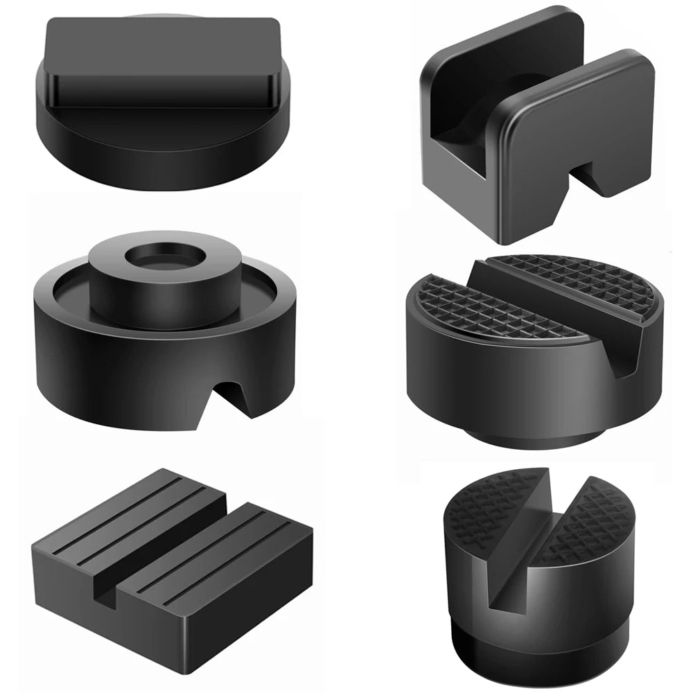 Car Lift Jack Stand Rubber Pads Frame Protector Adapter Floor Slotted Lexus Subaru Fiat Universal Automotive Repair Tool Parts