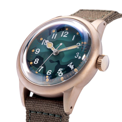 【SHY035】THORN Watch CuSn8 Tin Bronze Watch 36mm Diameter WWII Military Watch Retro Watch Trendy Men's Watch NH35 Movement