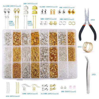 Jewelry Making Supplies Kit with Jewelry Making Tools Earring Charms Jewelry Wires Jewelry Findings Jewelry Making and Repair