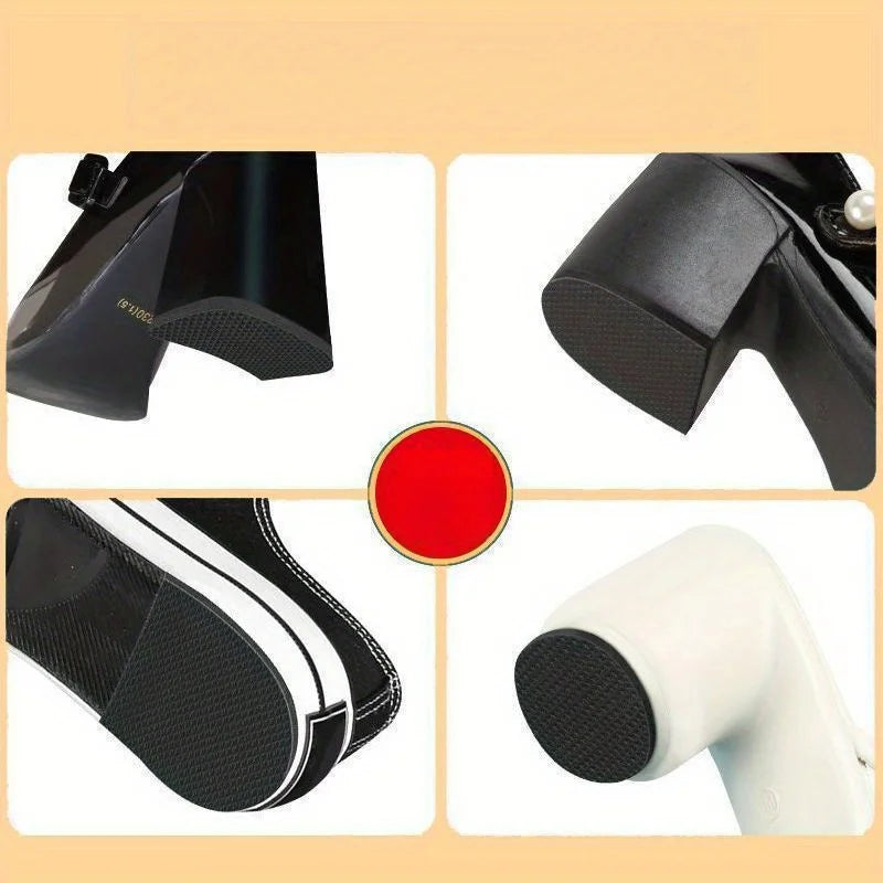 1 Roll Thick Non-Slip Wear-Resistant Shoe Sole Sticker - Anti-Abrasion Heel for Quieter, Sound-Canceling Chunky Heels Protection