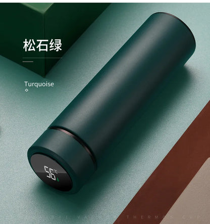 2024 New Temperature Display Thermos Keeps Cold And Heat Thermal Bottle Stainless Steel Thermos For Baby Children Kids Terms