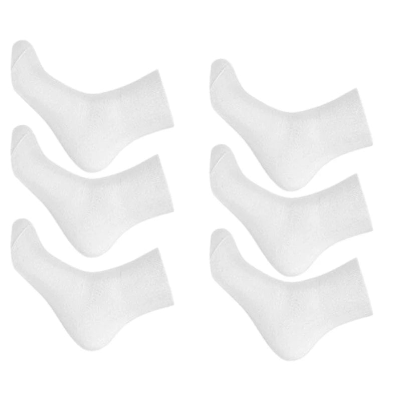 3Pair Comfortable No Elastic Diabetics Socks Men Women Loose Wide Mouth Socks Casual Solid Color Cotton for Aduts Teenagers