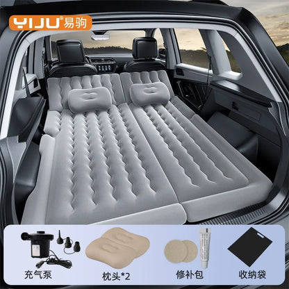 Airbed Household Outdoor Single Double Air Bed Thickened Folding Inflatable Convenient Mattress Sleep Rest for Car SUV Travel