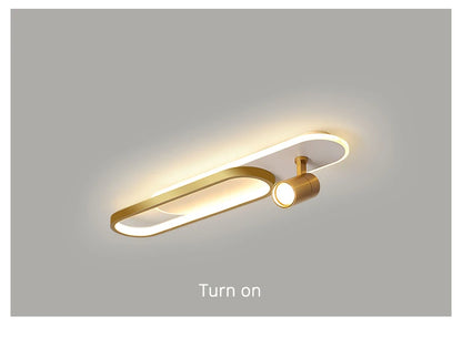 LED Ceiling Lights With Spotlights Minimalist Track Lights for Bedroom Lobby Dining Room Hall Corridor Long Strip Ceiling Lamps