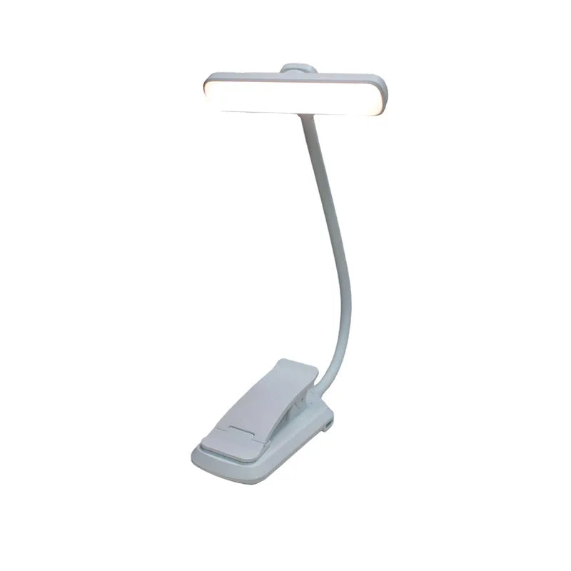 LED Book Light USB Rechargeable Reading Light Warm Cool White Daylight Portable Flexible Easy Clip Night Reading Lamp New