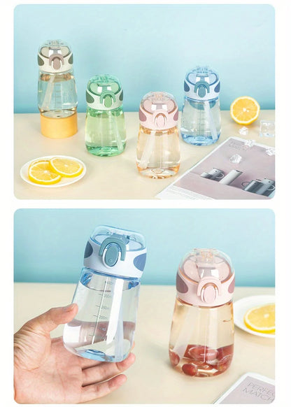 Leak-Proof Portable Water Bottle - Cute, Compact Design for Men & Women, PVC-Free Plastic, Ideal for Outdoor Activities & Travel