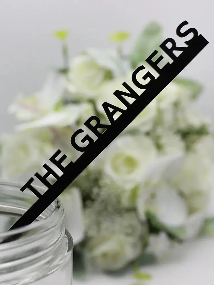 30/50/100Pcs Personalized Acrylic Stirrers Custom Lasercut Drink Stirrers Initial Drink Stirrers Wedding Stirrers Swizzle Sticks