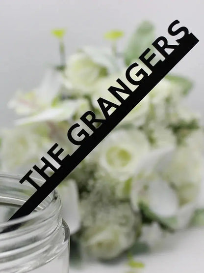 30/50/100Pcs Personalized Acrylic Stirrers Custom Lasercut Drink Stirrers Initial Drink Stirrers Wedding Stirrers Swizzle Sticks