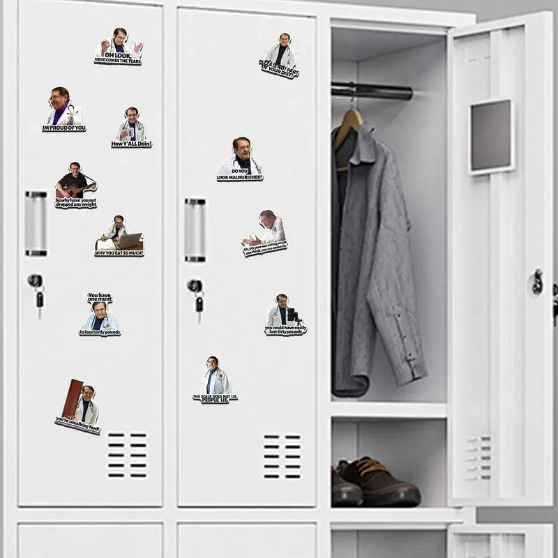 Doctor Fridge Magnet 12PCS Doctor Phrase Magnets Funny Kitchen Fridge Magnets for Refrigerator Car Motivational Diet Helper