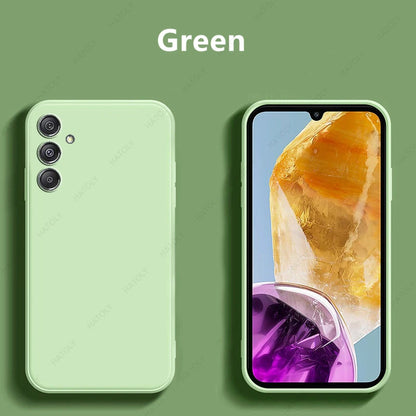 For Samsung Galaxy M15 Case for Samsung Galaxy M15 Cover Shell Soft Original Liquid Silicone Phone Case for Samsung Galaxy M15