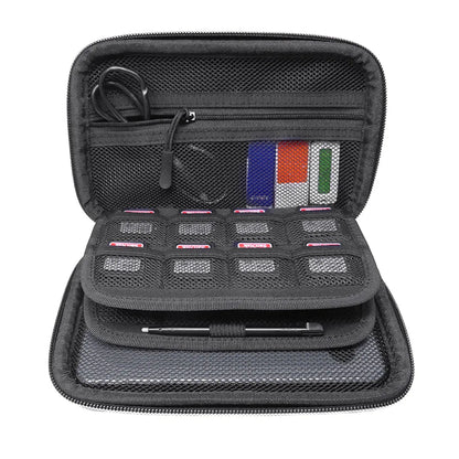 Travel Organizer Bag Pouch,EVA 3DS XL/LL Accessories Storage Bag for Power Bank, SD,USB Cables and Organizer case