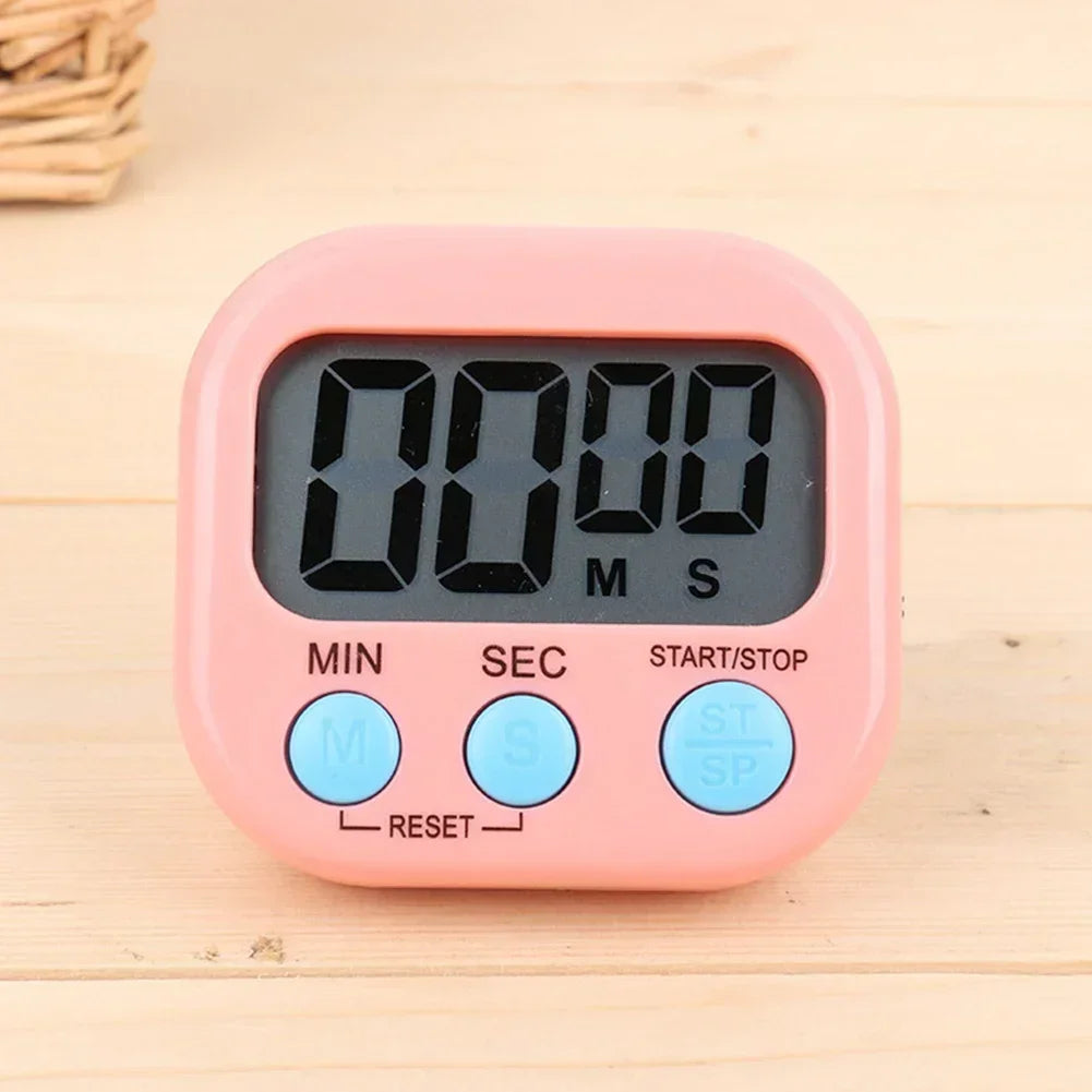 Kitchen Magnetic Digital Timer Egg  Clock Stopwatch Large LCD Digital Loud Alarm Count-Down Up Clock Practical Cooking Gadget