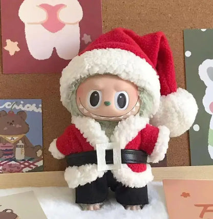 labubu Christmas Limited Edition Christmas Tree labubu Set Clothes Cute Christmas Gift Only Clothes Not Including Dolls