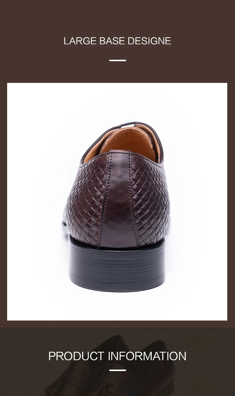 Men Dress Shoes  Formal Office Oxford Wedding Party Matches Suit Zapatos De Hombre High Grade Genuine Leather handmade Man shoes