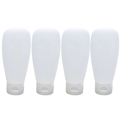 4Pcs 100ml Portable Leak Proof Storage Bottles Set Refillable Travel Makeup Dispensers Eco Friendly Mini Sanitizing Gel