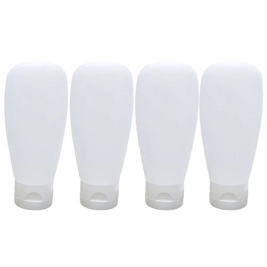 4Pcs 100ml Portable Leak Proof Storage Bottles Set Refillable Travel Makeup Dispensers Eco Friendly Mini Sanitizing Gel