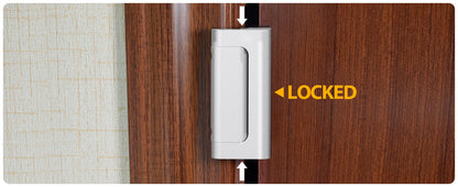 New Home Security Door Lock Aluminum Alloy Anti-theft Door Lock Childproof Door Reinforcement Lock with 3 Inch Stop