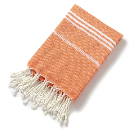 Custom Embroidery Beach Towel 90x180CM Travel Turkish Large Towels with Monogram Customized Towel Tassels Bath Towel