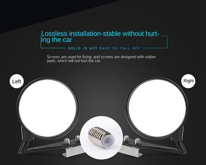 2pcs/set car blind spot mirror Auto Side Convex mirrors Wide Angle Round Car Vehicle Rear View miroir