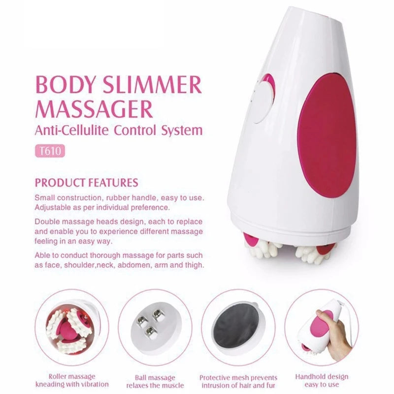 3D Roller Device Weight Loss Fat Remove Roller Massage Anti-Cellulite Massager Infrared Electric Body Slimming&Relaxing Muscle