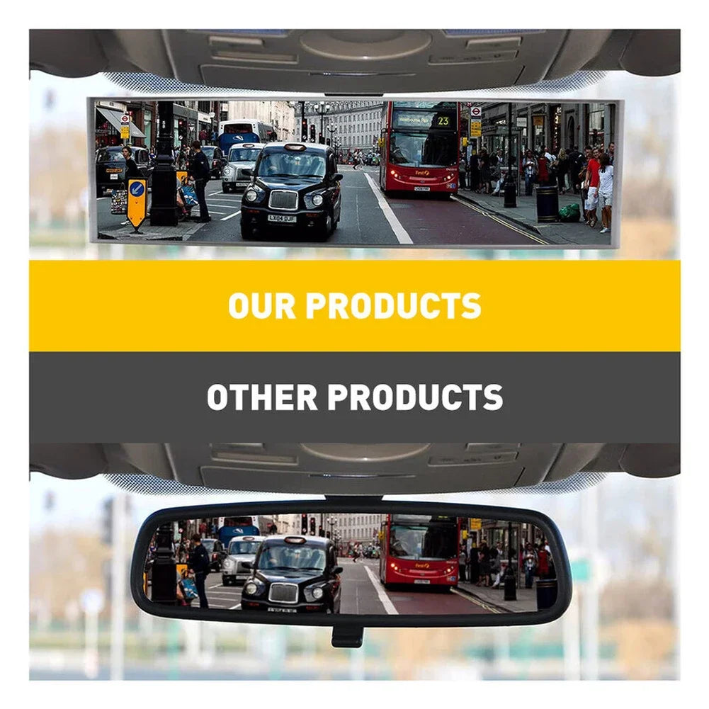 Universal Car Mirror Anti Glare Wide-angle Panoramic Rearview Mirror Auto Reverse Back Parking Reference Rear Mirror Car-styling