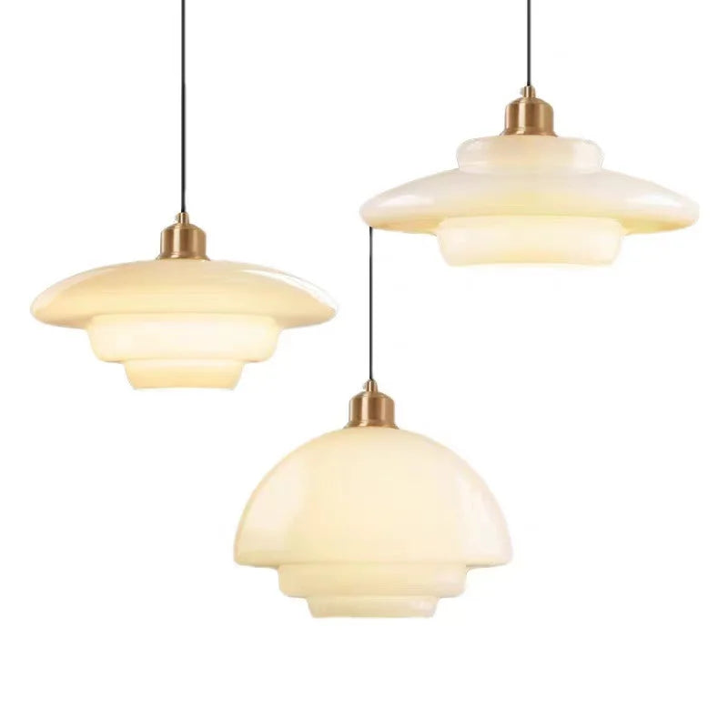 Nordic LED Glass Pendant Lamp Loft Home Decorativon Dinning Room Hanging Light Kitchen Island Bedrrom Bedside E27 Modern Fixture