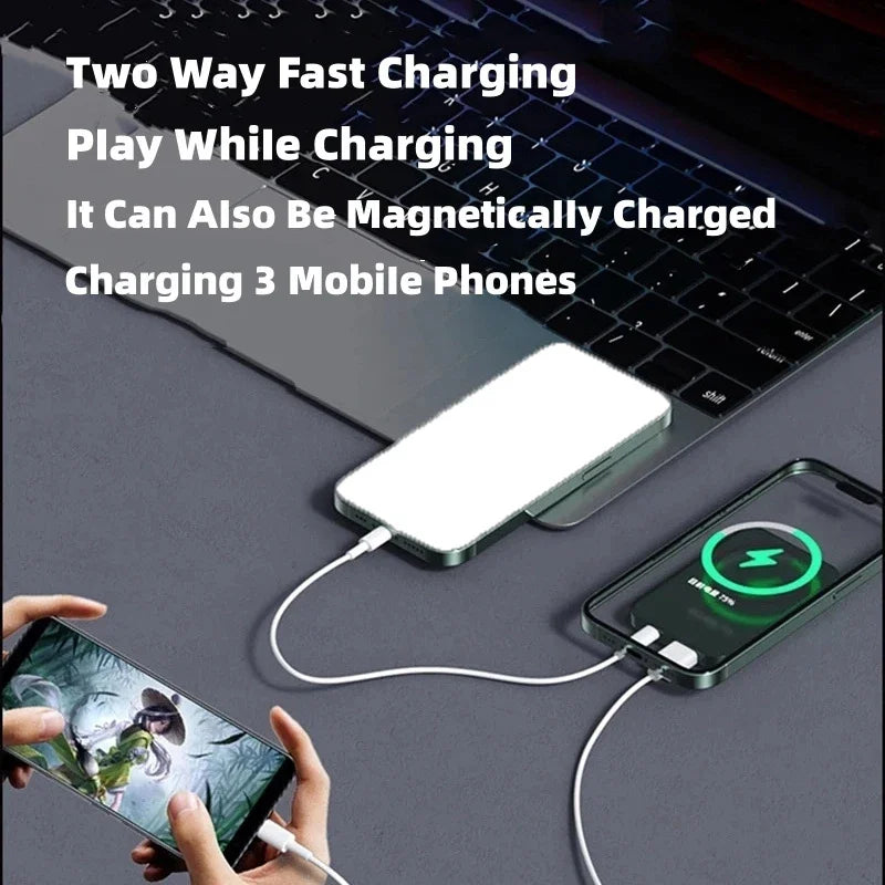22.5W Magnetic Power Bank Wireless Fast Charging Portable Charger External Auxiliary Spare Battery for IPhone Magsafe Powerbank