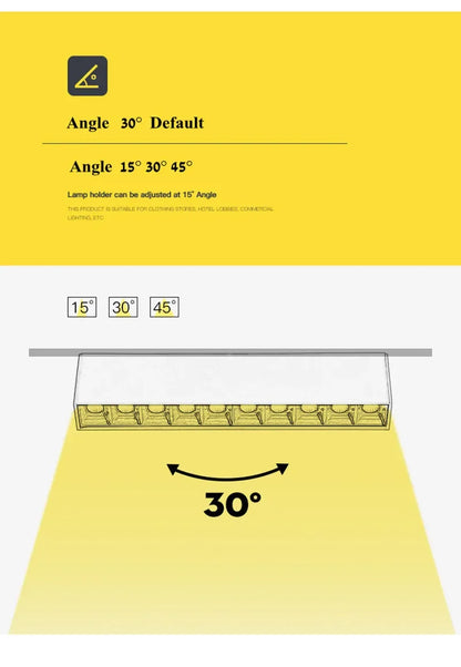 LED Spot Light 10W 20W 30W 40W line light bar creative linear long strip living room corridor light Surface Mount