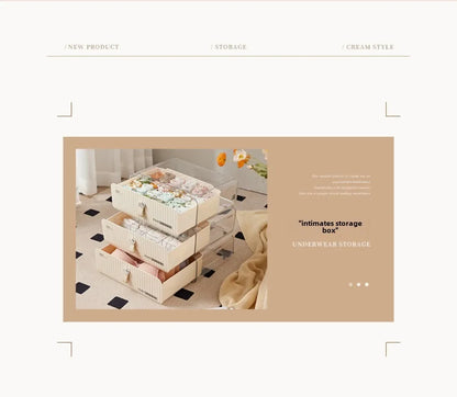 Organizer For Underwear Socks Bra Pants Scarf Tie Storage Box Wardrobe Drawer Organizers Foldable Case For Underwear Organizer