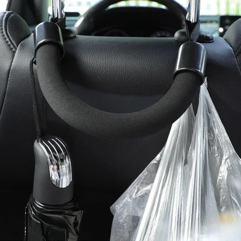 Car Seat Back Headrest Hanger Armrest Storage Holder Hook for Elderly Children Safety Handrail Handle Vehicle Accessories
